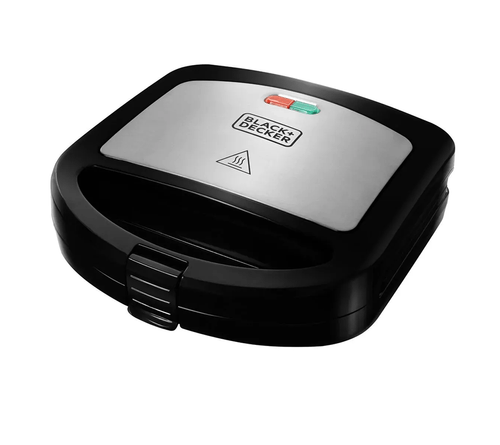 Sandwichera Black+Decker 2 Porciones a la vez Tuesta, sella y corta SM1000W