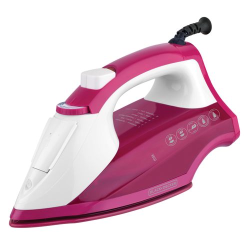 Plancha de vapor Black+Decker Suela de Cerámica roja IR1850