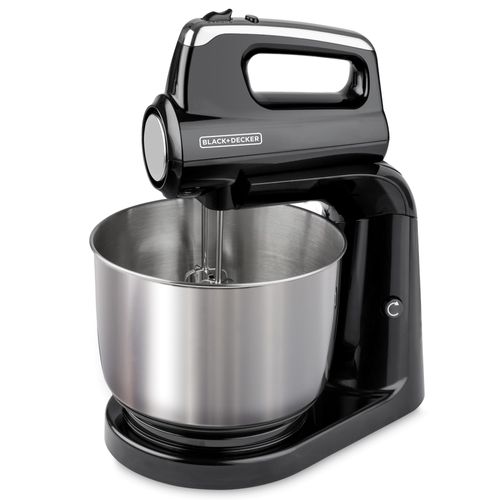 Batidora Black+Decker 2 en 1 de pedestal con tazón giratorio