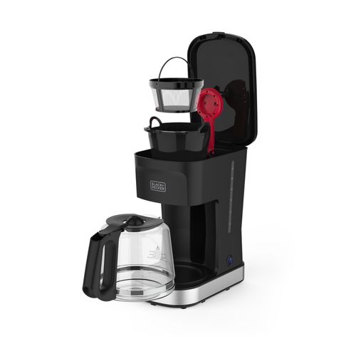 Cafetera 12 Tazas Black+Decker Café Craft con Filtro Permanente CM0021-0SDLA