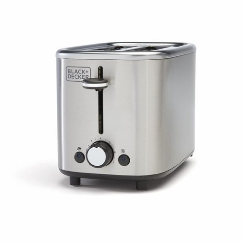 Tostadora Black+Decker para dos rebanadas TR0012SS-LA